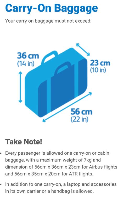 pal baggage size